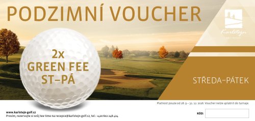 PODZIMNÍ VOUCHER 2 VSTUPY ST-PA